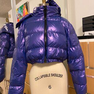 DOLLSKILL CURRENT MOOD BLUE PUFFER JACKET